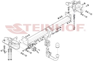 Vetokoukku, irrotettava, land rover discovery v, discovery van v