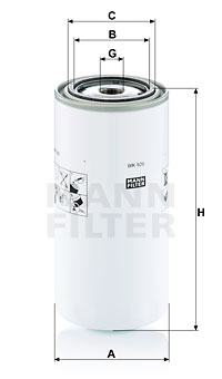 Polttoainesuodatin MANN-FILTER WK 929 x