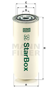 Suodatin, paineilma MANN-FILTER LB 962/22