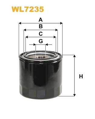 Öljynsuodatin WIX FILTERS WL7235
