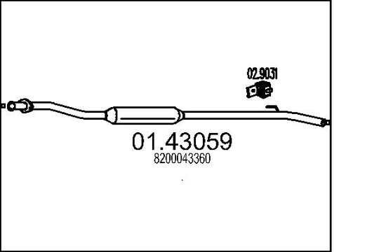Pakoputki MTS 01.43059