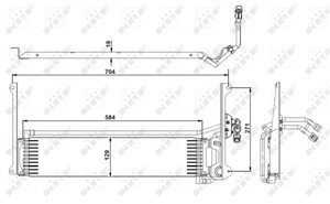 Öljynjäähdytin, moottoriöljy, vw tiguan, tiguan van, 5N0317019A, 5N0317019C