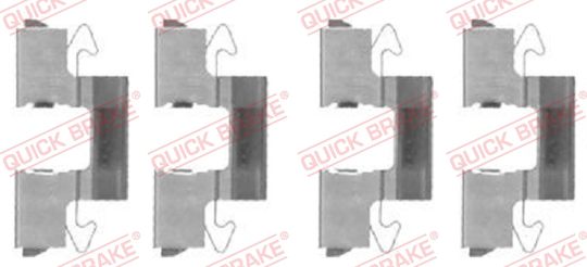 Tarvikesarja, jarrupala QUICK BRAKE 109-1714