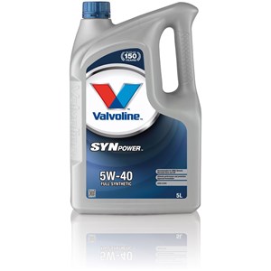 MOOTTORIÖLJY VALVOLINE SynPower 5W-40 A3/B3/B4, 5l, sopii monia malleja