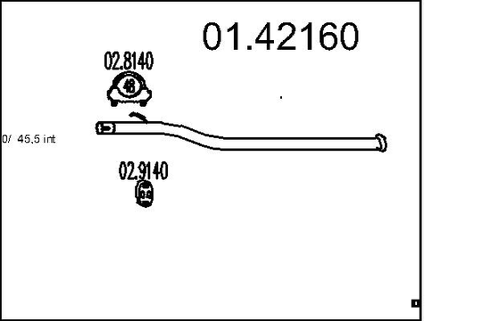 Pakoputki MTS 01.42160