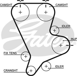 Hammashihna, kia carnival i, carnival ii, 0K551-12-205B