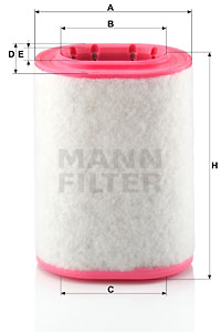 Ilmansuodatin MANN-FILTER C 18 161