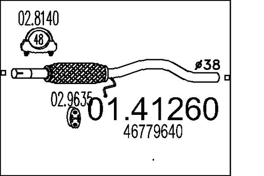 Pakoputki MTS 01.41260
