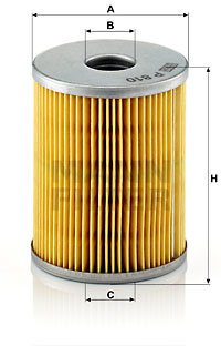 Polttoainesuodatin MANN-FILTER P 810 x