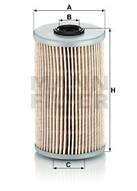 Polttoainesuodatin MANN-FILTER P 726 x