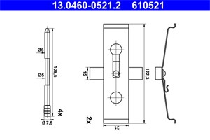 Tarvikesarja, jarrupala, Etuakseli, audi,cupra,seat, 8J0 698 269