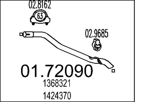 Pakoputki MTS 01.72090