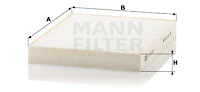 Raitisilmasuodatin MANN-FILTER CU 23 003