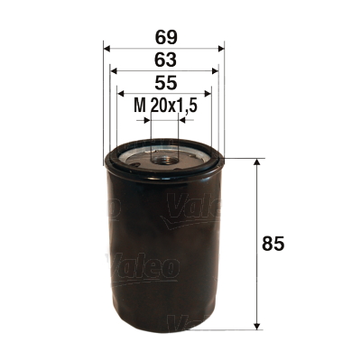 Öljynsuodatin VALEO 586013
