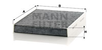 Raitisilmasuodatin MANN-FILTER CUK 2533-2