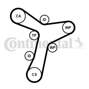 Hammashihna, audi,seat,skoda,vw, 05L109119A, 05L109119B