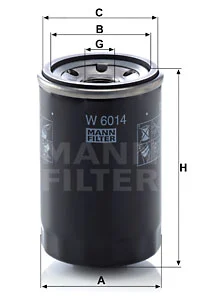 Öljynsuodatin MANN-FILTER W 6014
