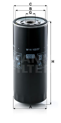 Öljynsuodatin MANN-FILTER W 11 102/37