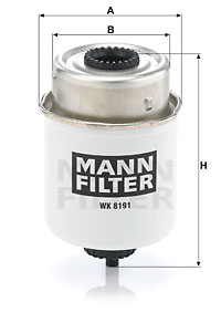 Polttoainesuodatin MANN-FILTER WK 8191