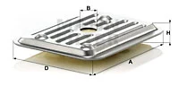 Hydrauliikkasuodatin, automaattivaihteisto MANN-FILTER H 2019 KIT 2