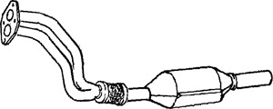 Katalysaattori, Edessä, audi a4 b5, a4 b5 avant, vw passat b5, passat b5 variant, 3B0253057BX, 8671016007