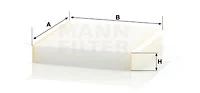 Raitisilmasuodatin MANN-FILTER CU 2040