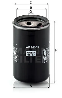 Öljynsuodatin MANN-FILTER WD 940/10