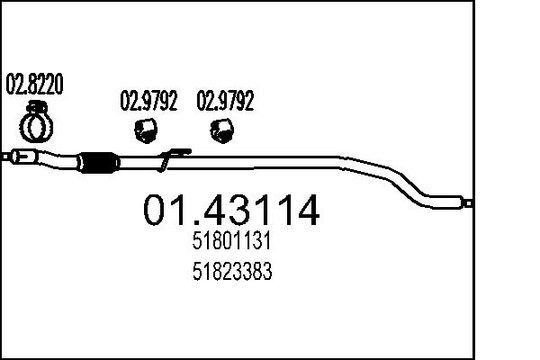 Pakoputki MTS 01.43114