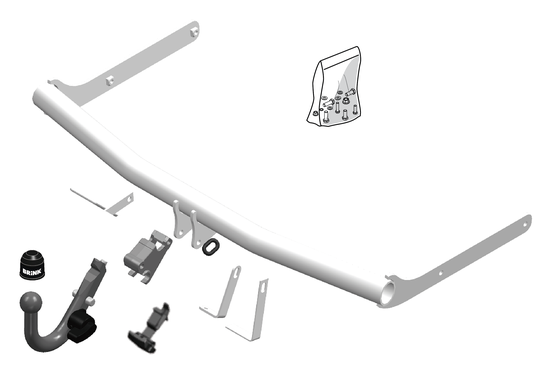 Vetokoukku BRINK 450300 VW JettaIII '05-10, Golf V Variant '07-09