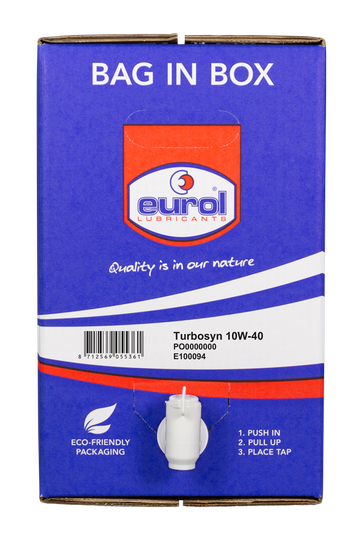 Moottoriöljy EUROL 10W40TURBOSYNBAGINBOX20L