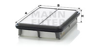 Ilmansuodatin MANN-FILTER C 2632/1