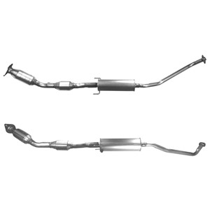 Katalysaattori, Takana, toyota corolla, corolla kombi, corolla sedan, 174100D120, 174100D140