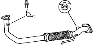 Pakoputki, Edessä, fiat punto, lancia y, 46459687, 46471570, 8671004820