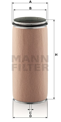 Toisioilmasuodatin MANN-FILTER CF 2100/1