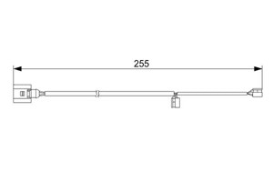 Kulumisenilmaisin, jarrupala, Taka-akseli, audi q7, q7 van, porsche cayenne, vw touareg, 7L0 907 637 B, 7L0 907 637 C, 955 612 365 20, 9