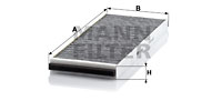 Raitisilmasuodatin MANN-FILTER CUK 3955