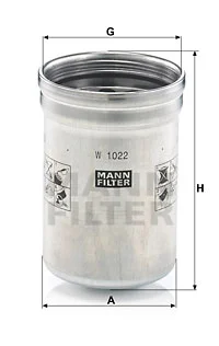 Öljynsuodatin MANN-FILTER W 1022