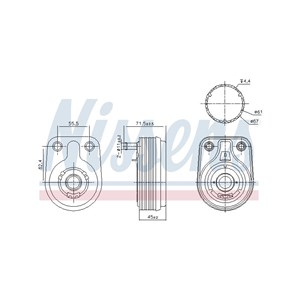 Öljynjäähdytin, moottoriöljy, hyundai,kia, 2641003800