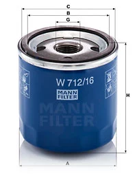 Öljynsuodatin MANN-FILTER W 712/16