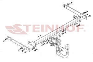 Vetokoukku, irrotettava, seat leon st