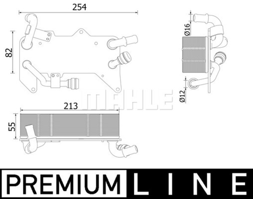 Öljynjäähdytin, autom. vaihteisto MAHLE ORIGINAL CLC 139 000P