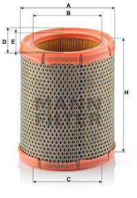Ilmansuodatin MANN-FILTER C 1460