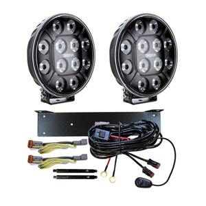Valmis sarja 2X LDL-04 Lisävalot 9 " LED, Universal