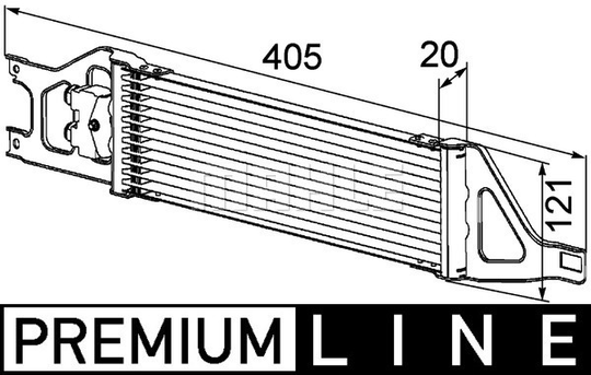 Öljynjäähdytin, autom. vaihteisto MAHLE ORIGINAL CLC 57 000P