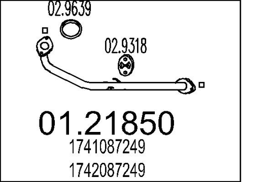 Pakoputki MTS 01.21850
