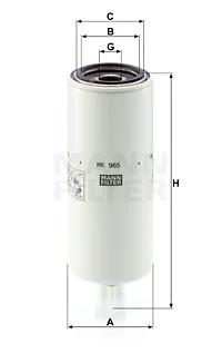 Polttoainesuodatin MANN-FILTER WK 965 x