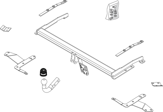 Vetokoukku BRINK 443700 Toyota Corolla '04-09
