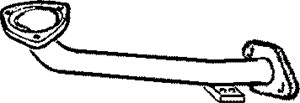 Pakoputki, Edessä, honda civic fastback vi, civic hatchback vi, civic sedan vi, 18210-S04S21, 18210-SO4J01, 18210-SO4-S21, 18210-ST3E50