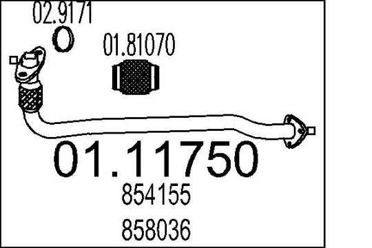 Pakoputki MTS 01.11750