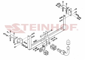 Vetokoukku, irrotettava, nissan pixo, suzuki alto vii